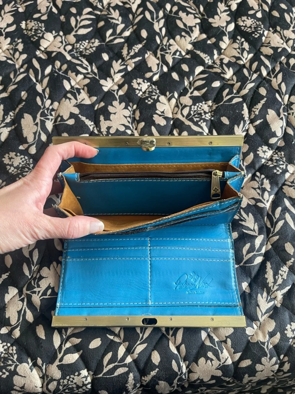 Patricia Nash Hot Pink Pineapple-Print Frame Wallet - Picture 3 of 3